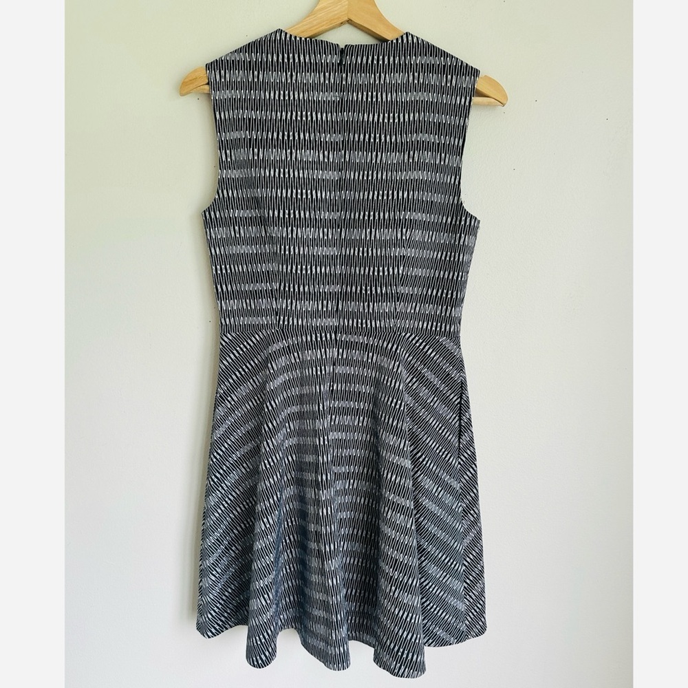 Kate Spade Emma Sleeveless Fit and Flare Dress in Black - Picture 4 of 6